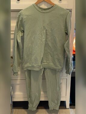 ASOS Sage Green Cozy Sweatshirt & Jogger Set